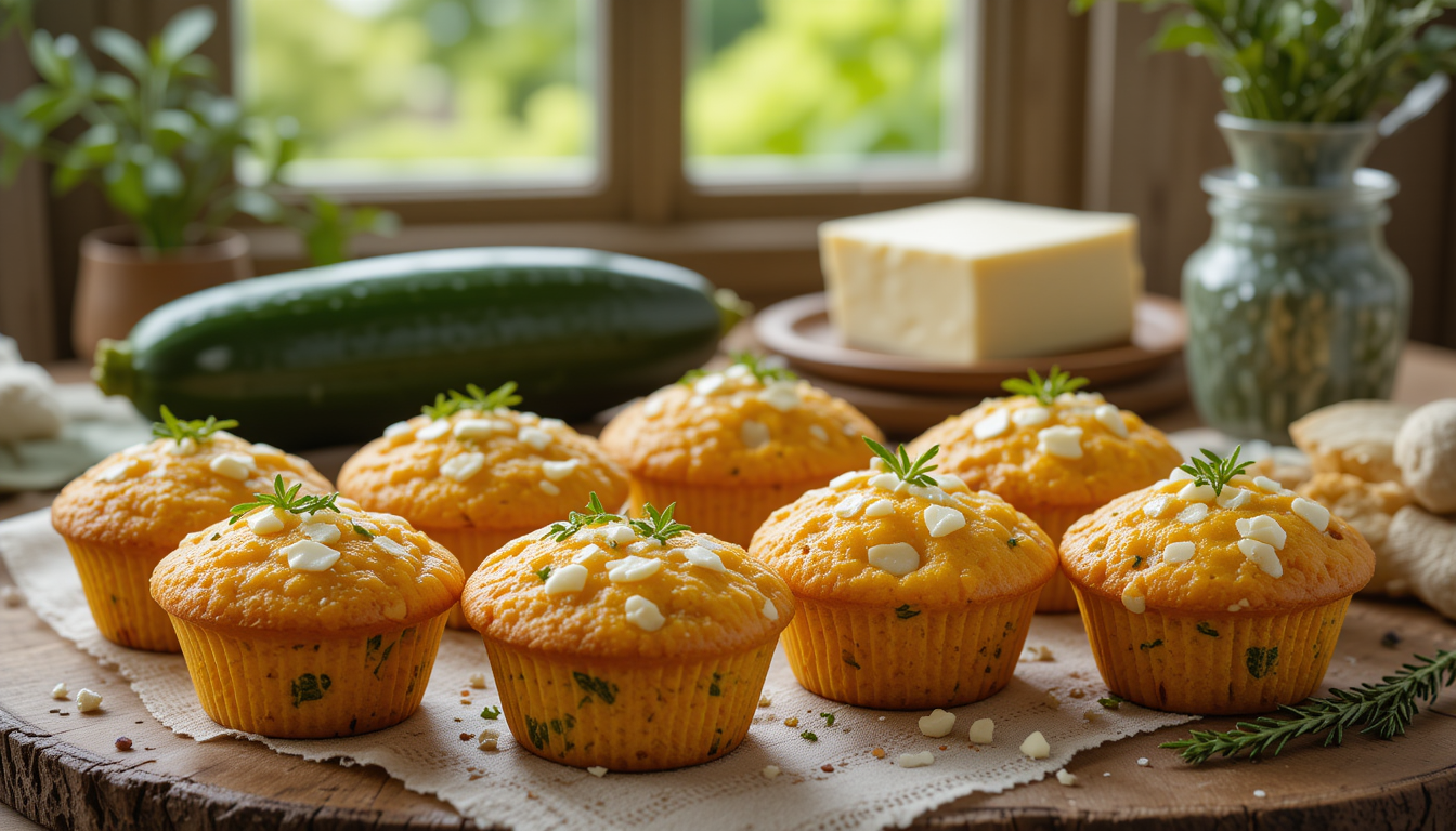 ZUCCHINI-FETA-MUFFINS - Schlank mit Plan
