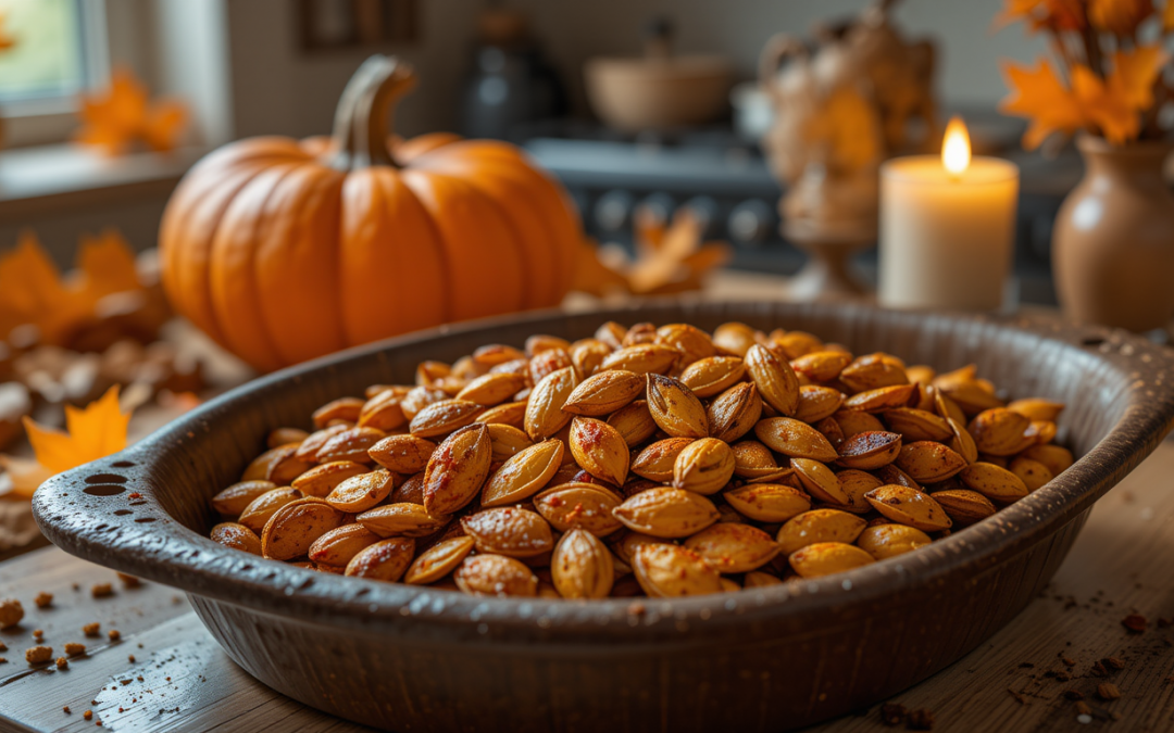 GERÖSTETE KÜRBISKERNE AUS DEM OFEN - Schlank mit Plan GERÖSTETE KÜRBISKERNE AUS DEM OFEN - Schlank mit Plan