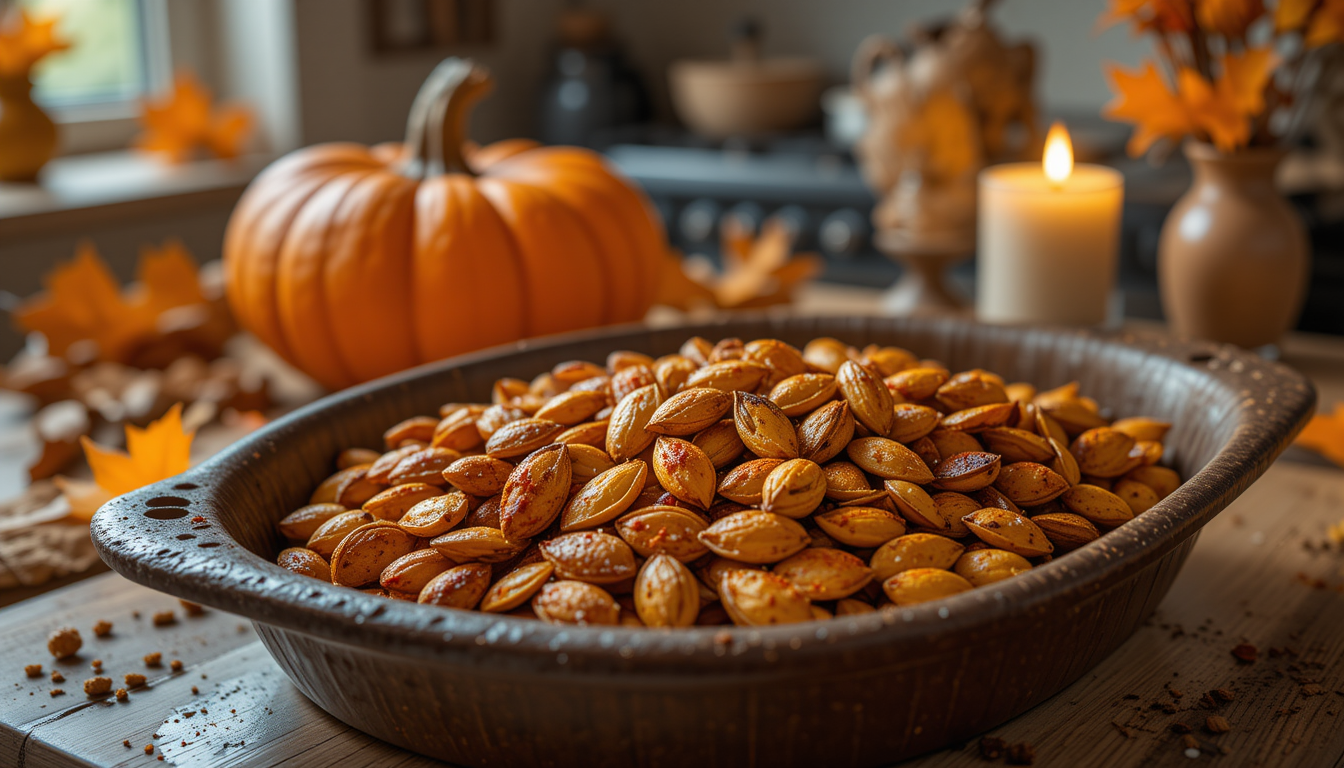 GERÖSTETE KÜRBISKERNE AUS DEM OFEN - Schlank mit Plan