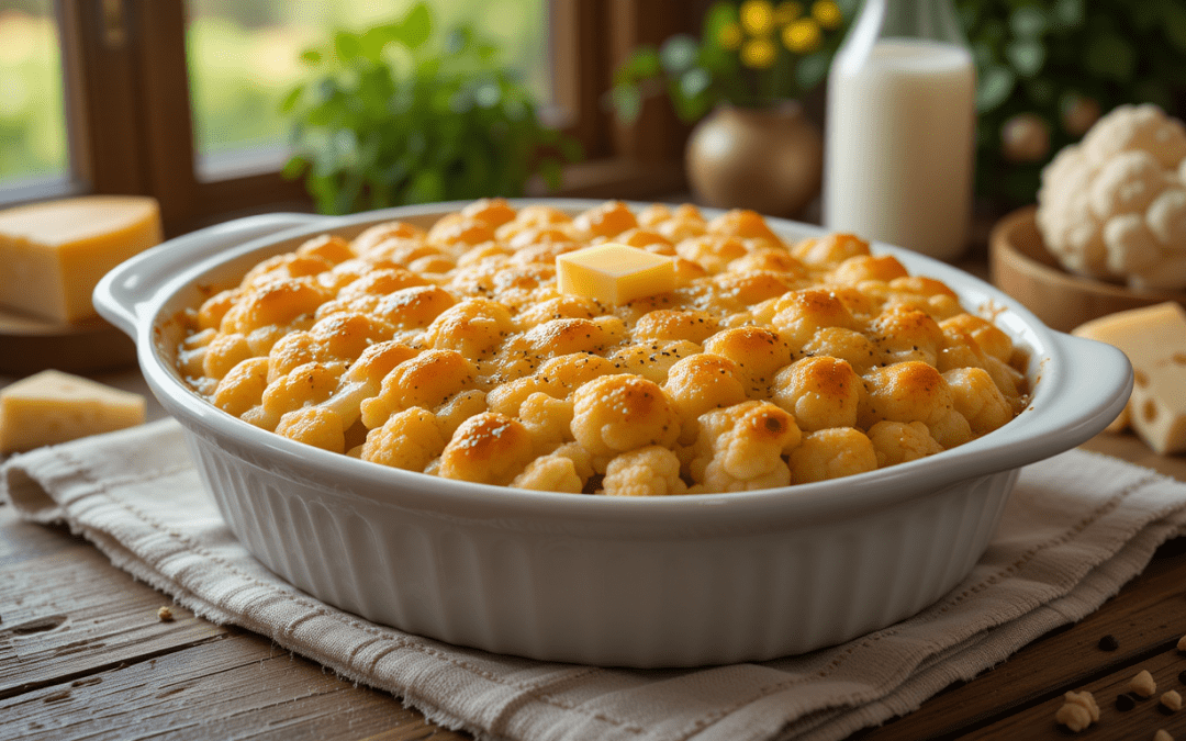 BLUMENKOHL-KÄSE-GRATIN - Schlank mit Plan